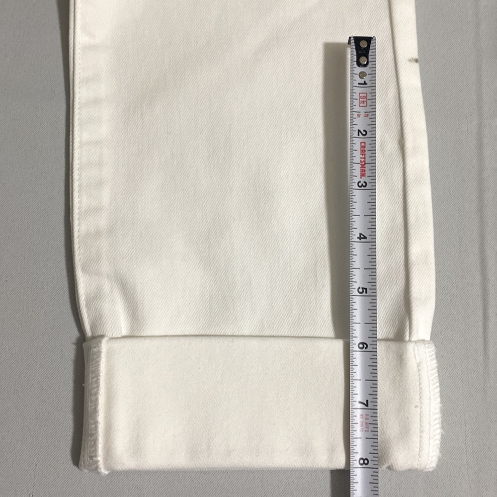 LIVERPOOL Charlie Crop Skinny Cuffed White Jean Pants Women's Size 6/28 - Picture 10 of 11